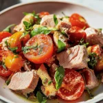 Tomaten-Brotsalat mit Thunfisch First Image First Image