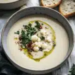 Blumenkohlsuppe mit Tahin und Kräuteröl First Image First Image