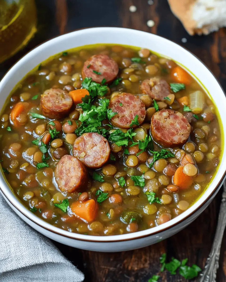 Linsensuppe mit Würstchen: The Best Cozy Comfort Food