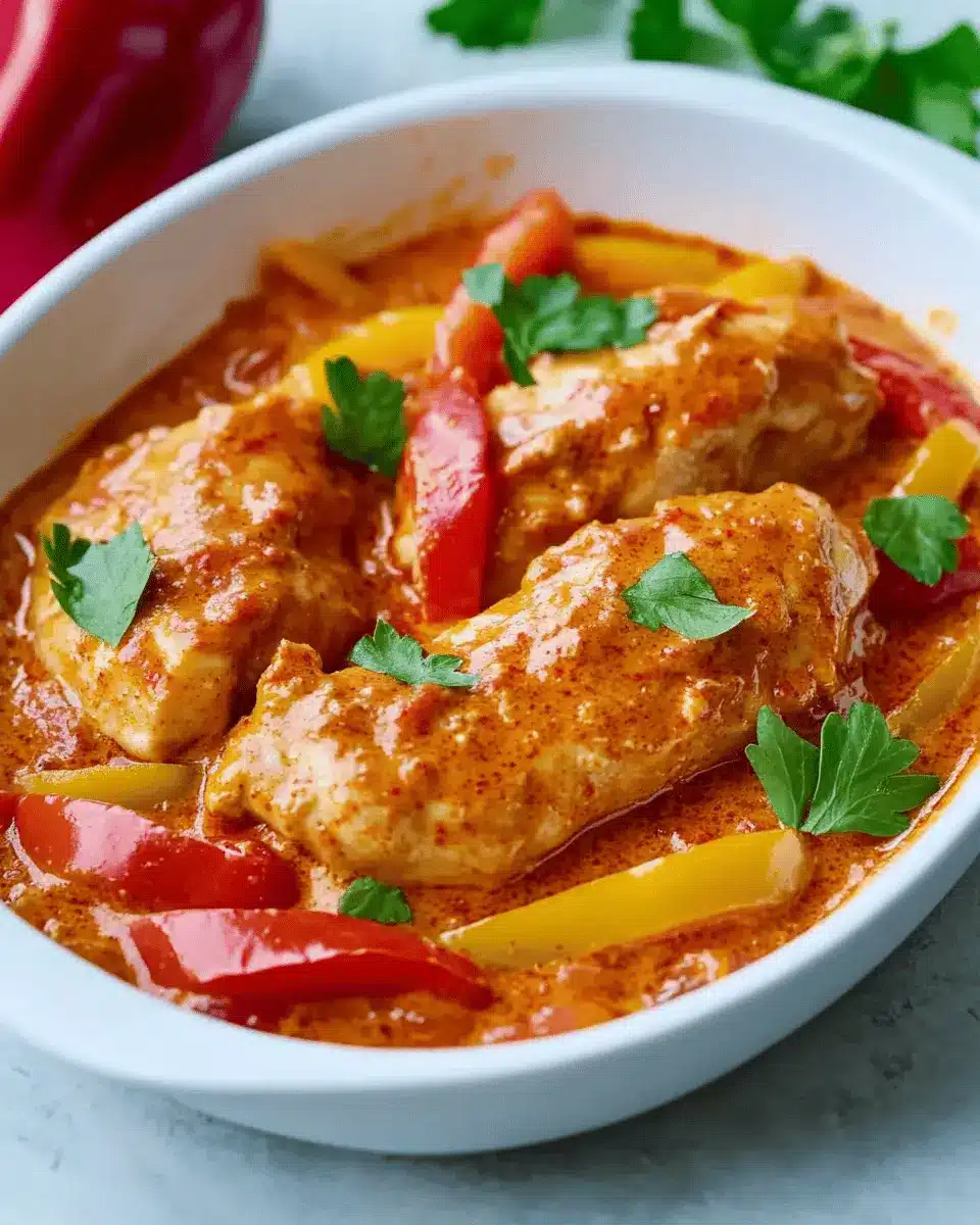Paprika-Sahne-Hähnchen: Creamy Comfort That Beats Takeout