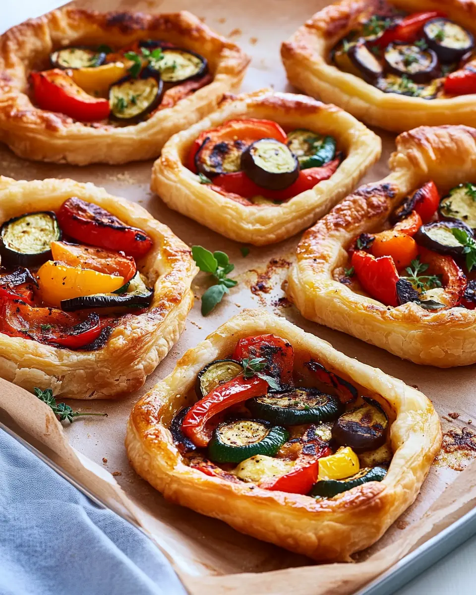 Blätterteigpizzen mit Grillgemüse: Irresistibly Crisp & Flavorful