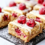 Blondies mit Himbeeren & weißer Schokolade | herrlich fudgy First Image First Image