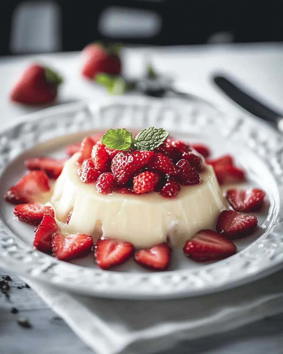 Blanc Manger mit Erdbeeren Rezept First Image First Image