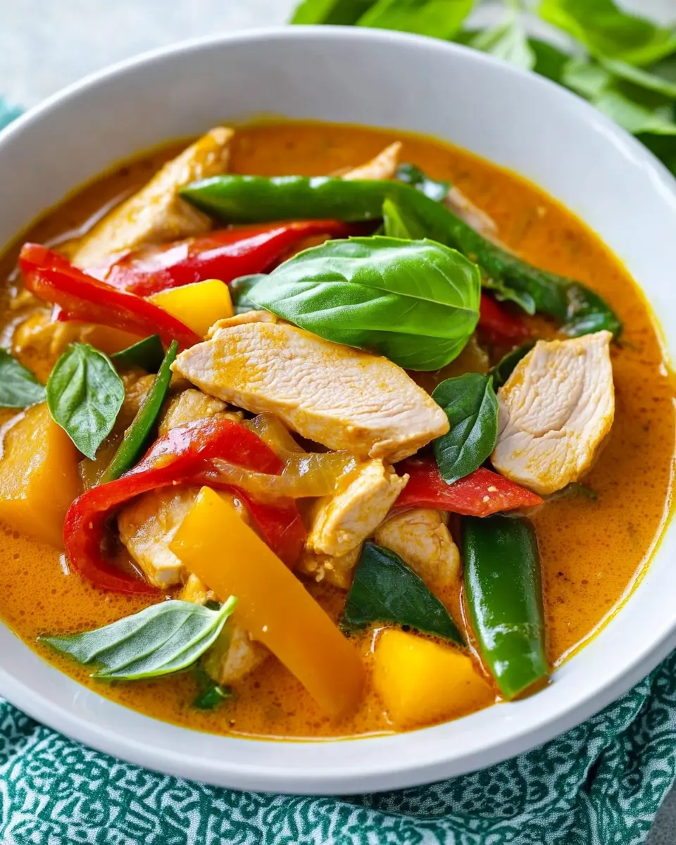 Rotes Thai Curry mit Hähnchen: Schnelle 20-Minuten-Genuss!