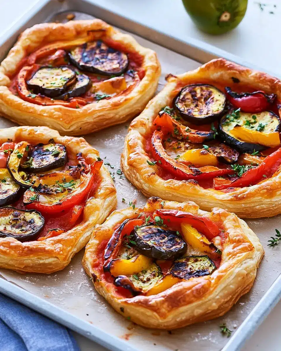 Blätterteigpizzen mit Grillgemüse: Irresistibly Crisp & Flavorful