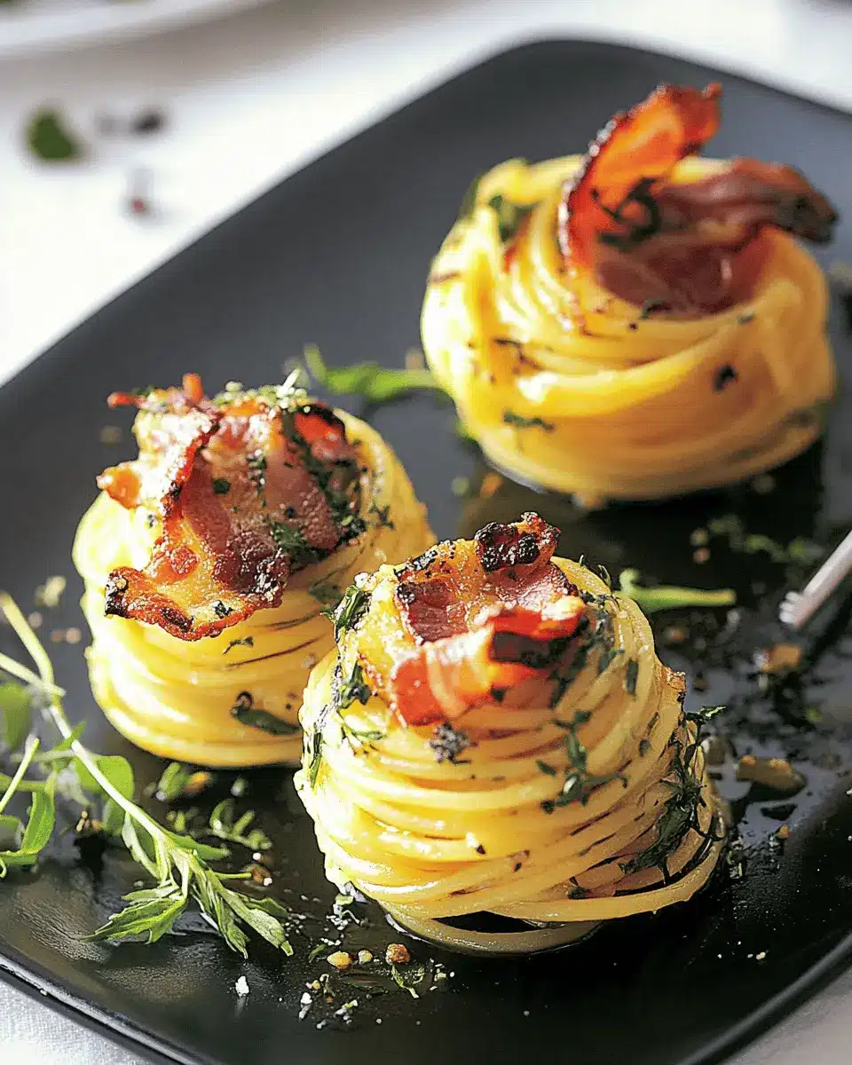 Spaghetti-Nester mit Speck: The Ultimate Comfort Meal