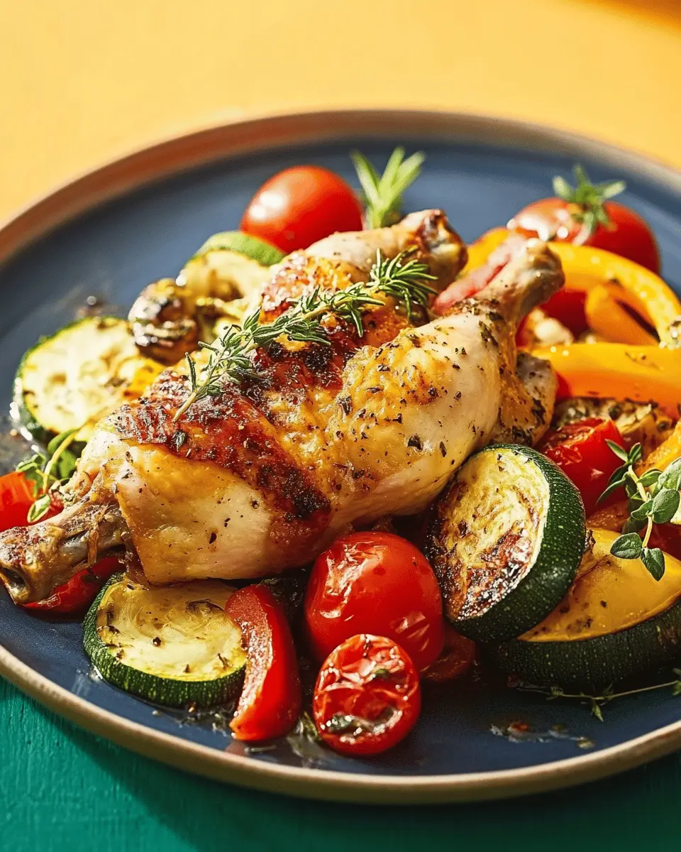 Ofen-Hähnchen mit mediterranem Gemüse: Juicy & Simply Irresistible