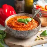 Rotes Pesto mit gegrillter Paprika First Image First Image