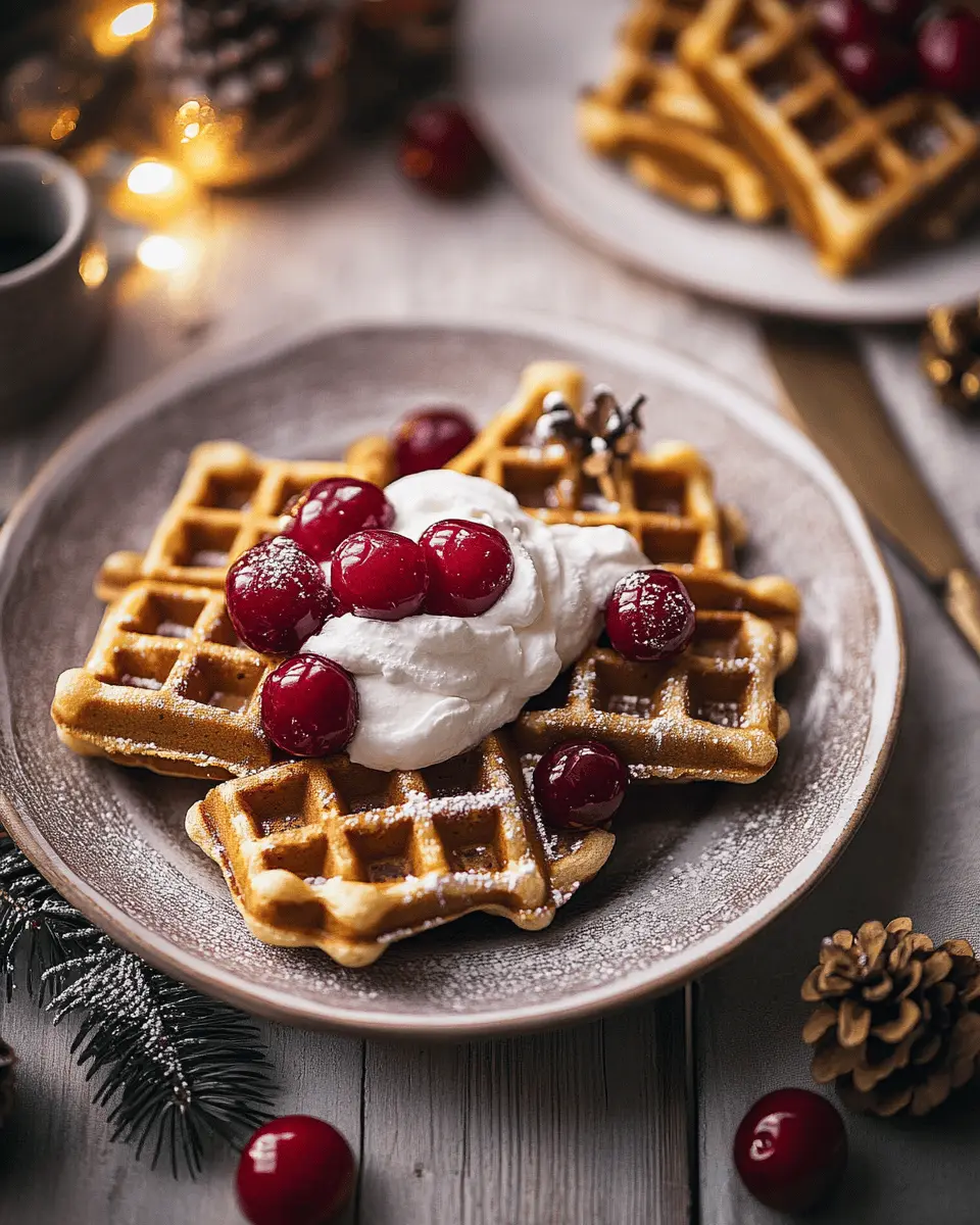 Lebkuchenwaffeln mit Kirschen Rezept: Irresistibly Cozy Treats