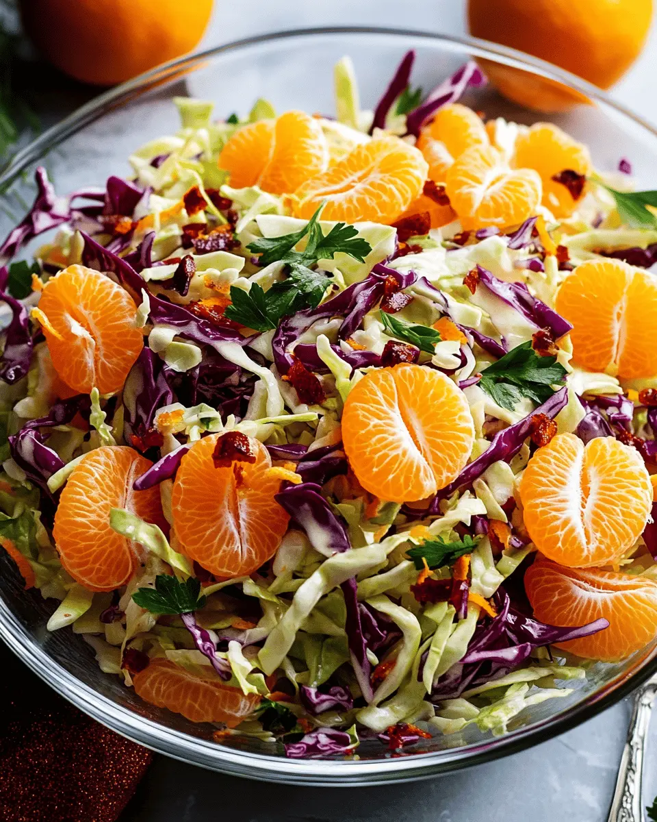 Winter Krautsalat mit Mandarinen Rezept: Fresh & Cozy Delight