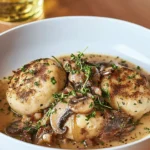 Servietten-Leber-Knödel mit Pilzragout First Image First Image