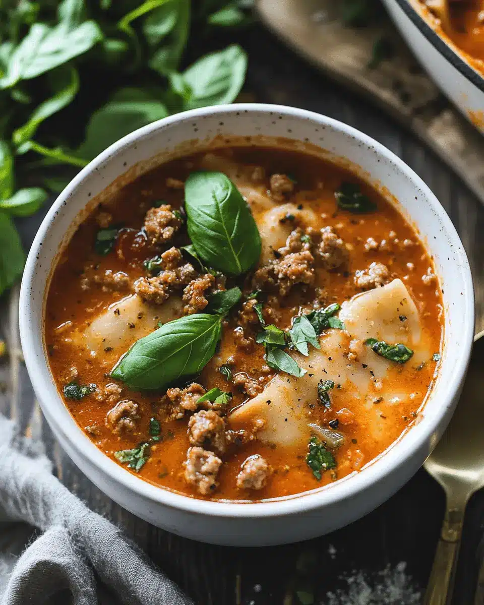 Schnelle Lasagne Suppe Rezept: Cozy Comfort in Every Sip