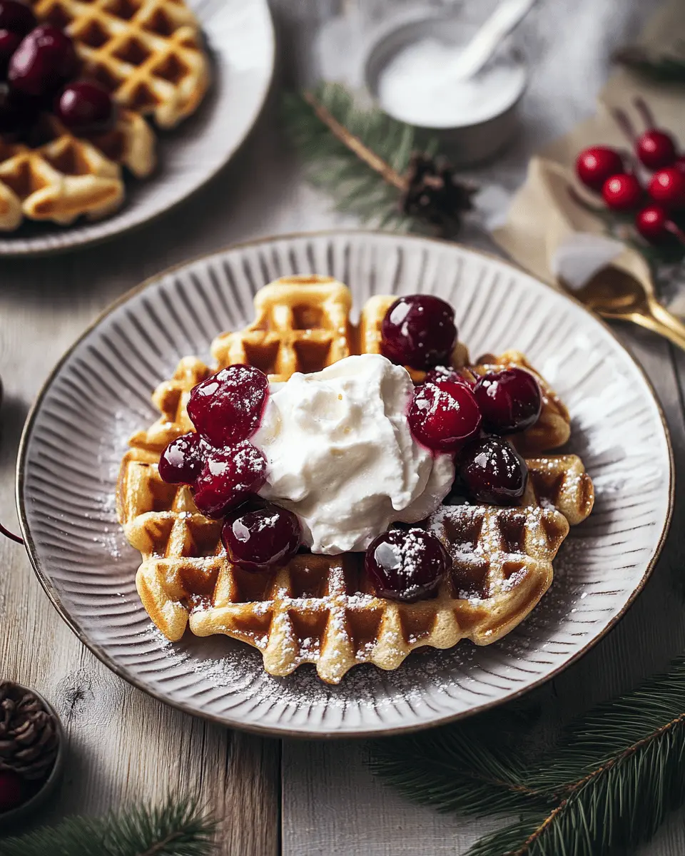 Lebkuchenwaffeln mit Kirschen Rezept: Irresistibly Cozy Treats