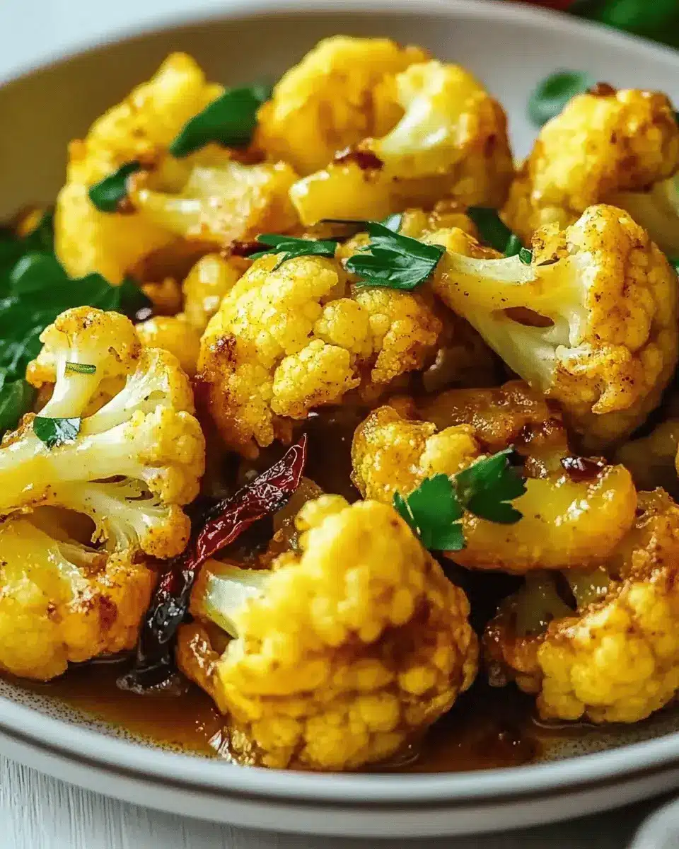 Gebratener Blumenkohl mit Honig-Curry: Unglaublich Lecker!