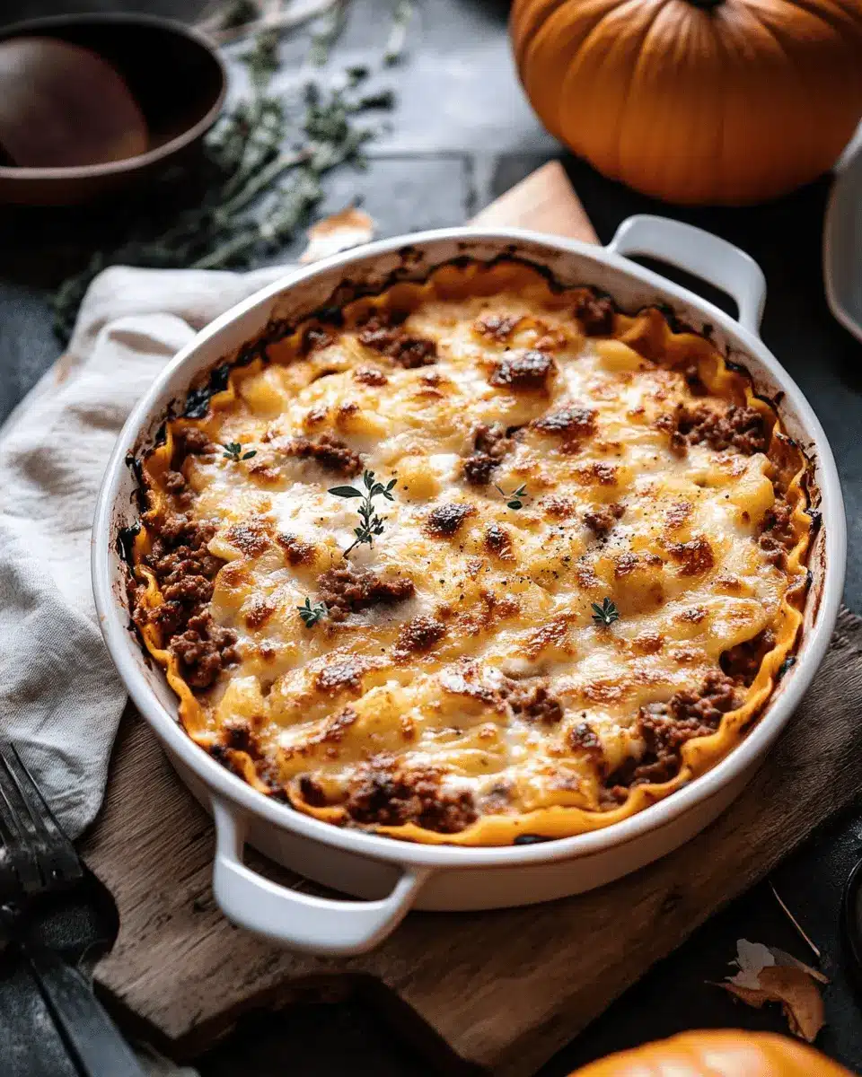 Saftiger Kürbis-Gnocchi-Auflauf: Creamy Comfort with Beef & Mozzarella