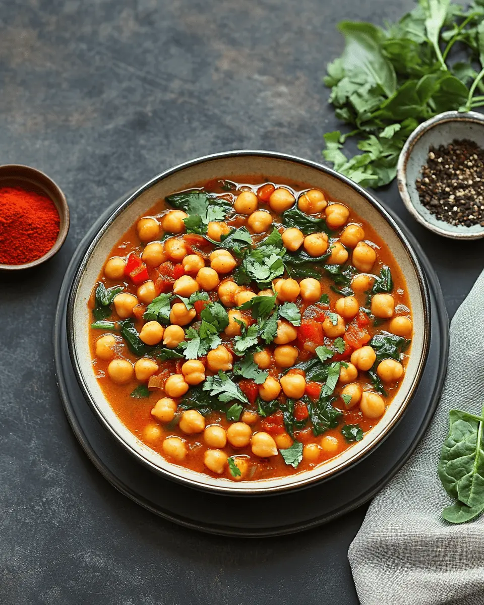 Kichererbsen Spinat Eintopf: A Cozy Bowl of Goodness