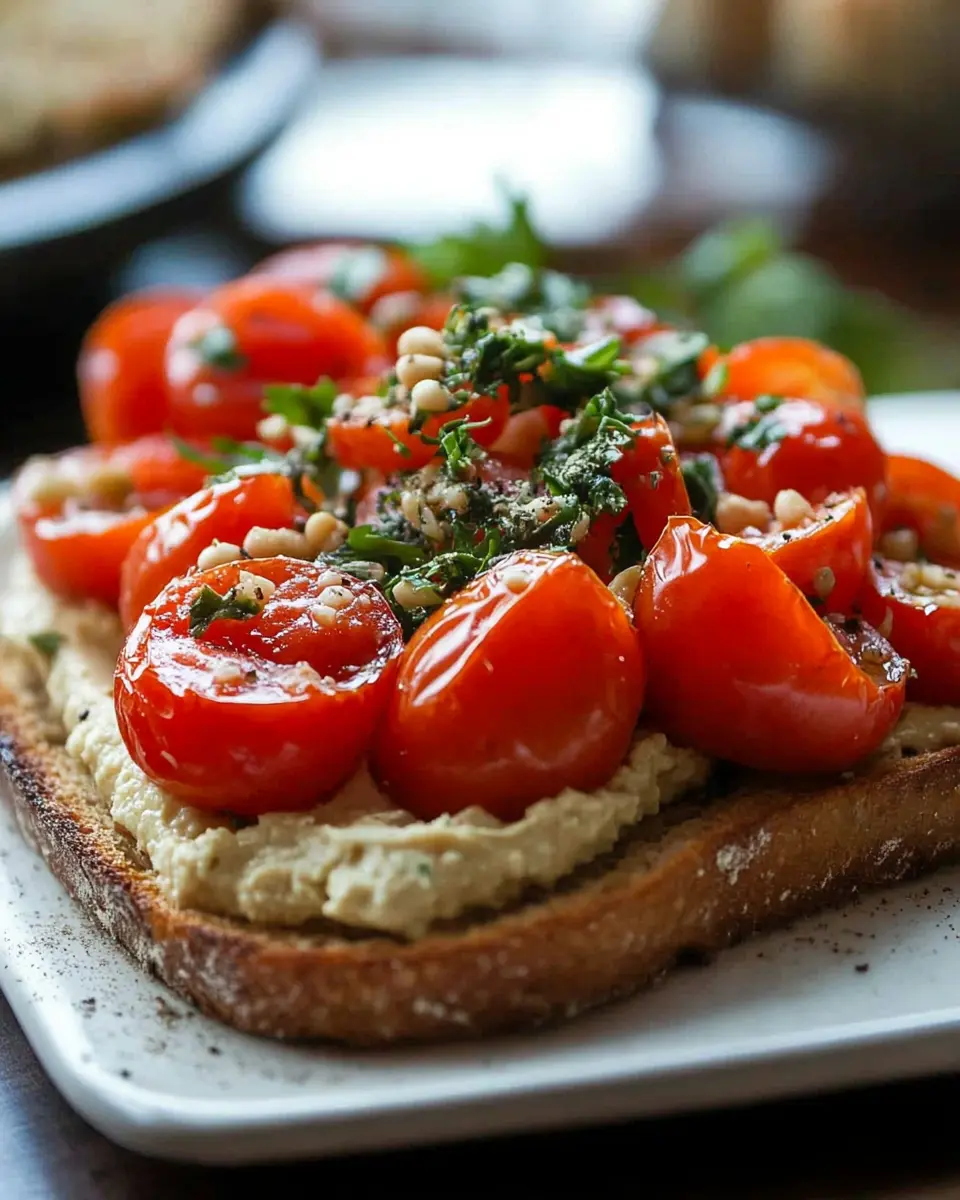 Röstbrot mit Tomaten & Hummus: Irresistibly Fresh Flavor Bliss