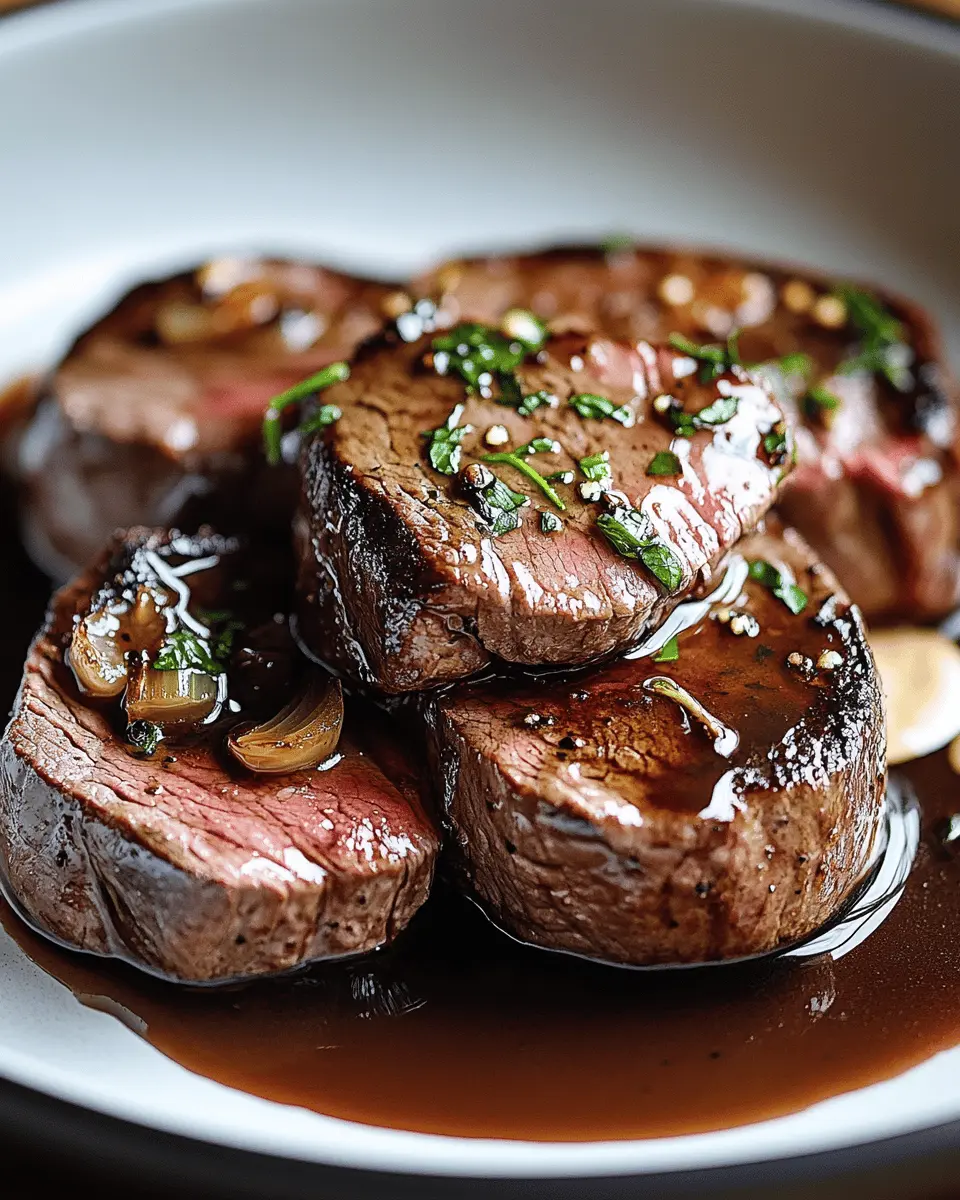 Zartes Rinderfilet mit Balsamico- und Sahnesauce First Image First Image