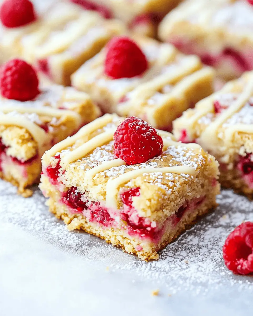 Blondies mit Himbeeren und weißer Schokolade: Irresistibly Fudgy!