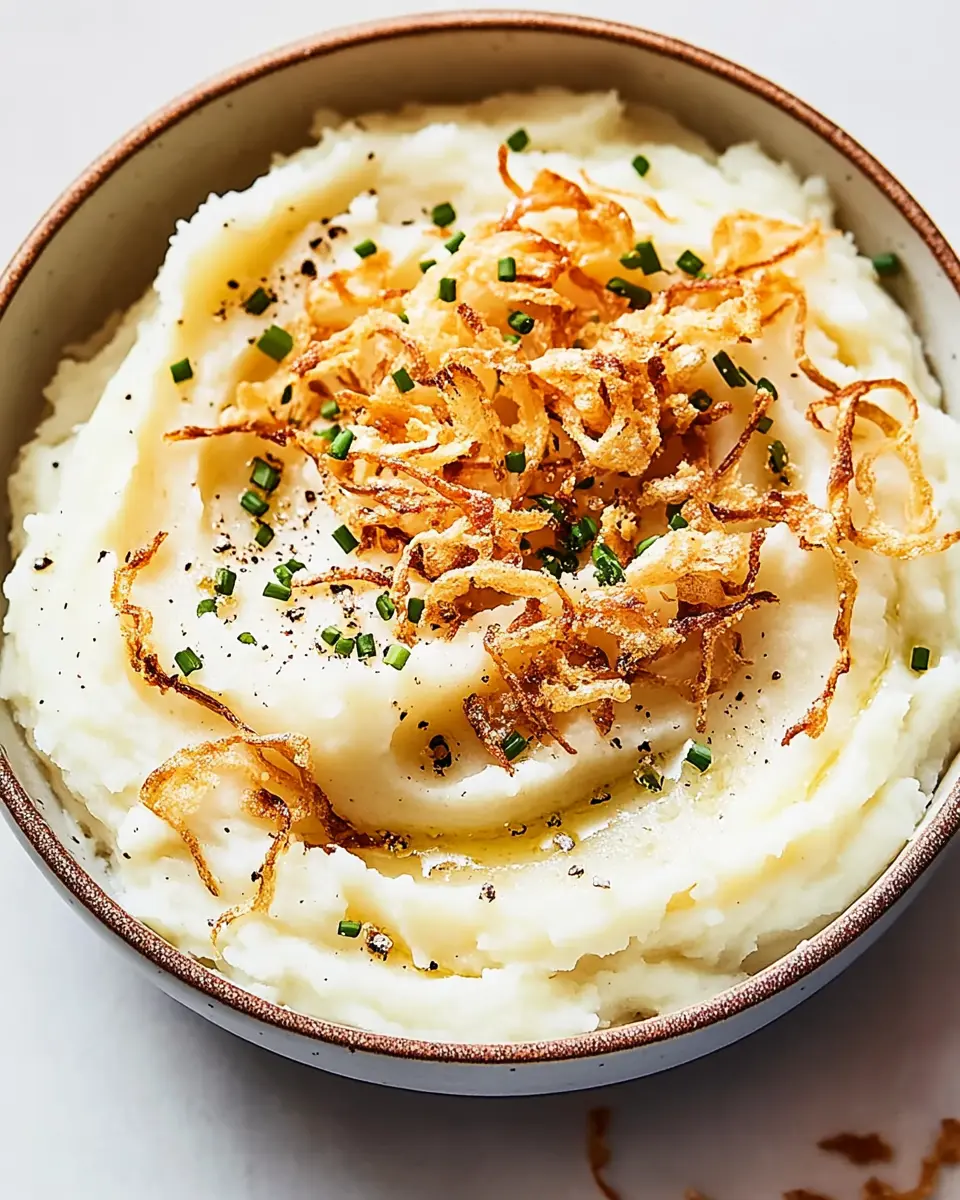 Crispy Shallot Mashed Potatoes: Indulgent Comfort in Every Bite