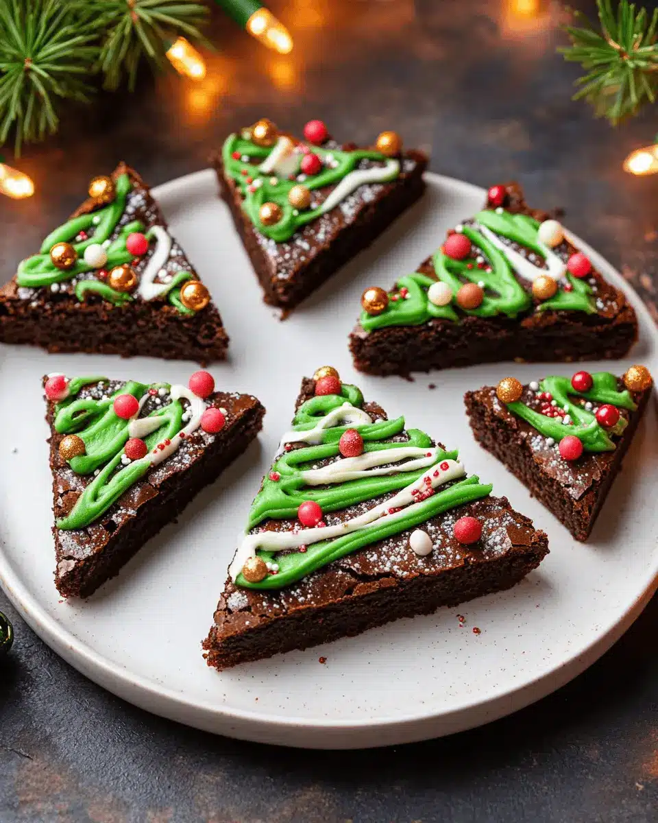 Brownie-Weihnachtsbäume First Image First Image