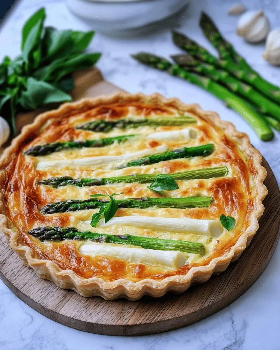 Spargel-Quiche mit weißem und grünem Spargel: A Joyful Twist!