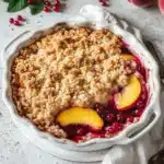 Pfirsich-Johannisbeer-Crumble Rezept First Image First Image