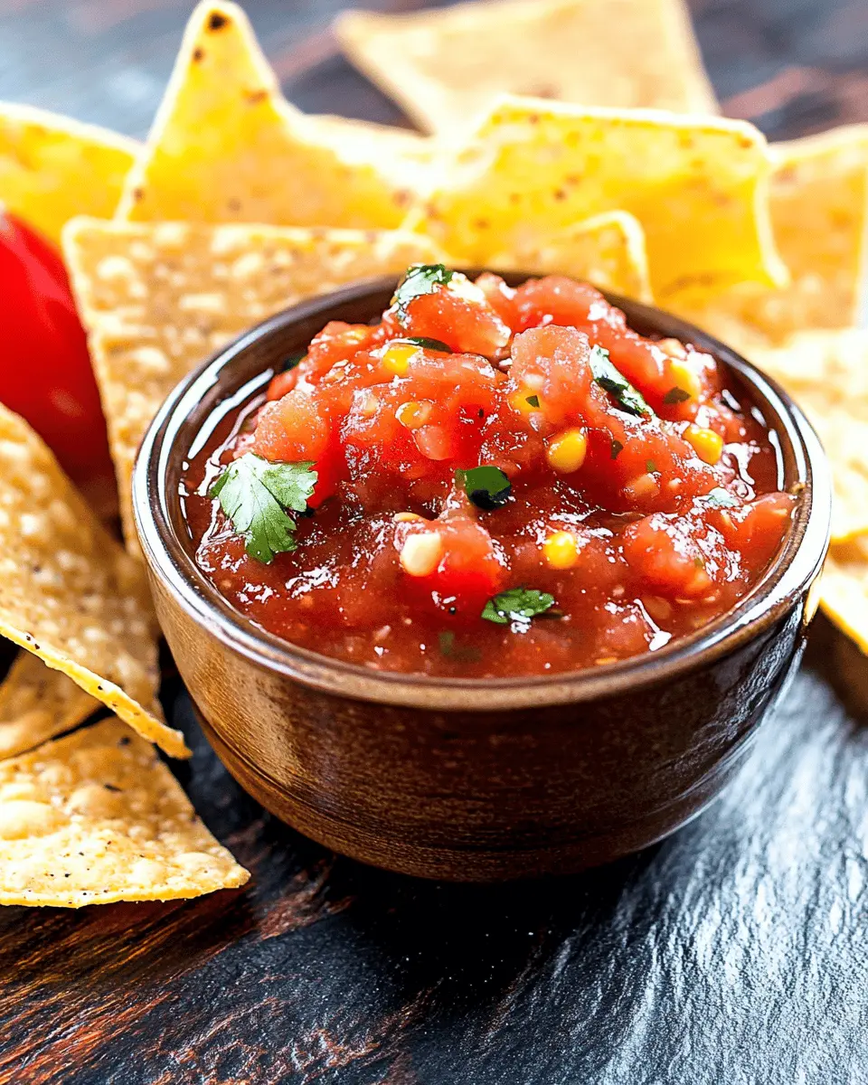 Chili-Salsa mit Tortilla-Chips: Irresistibly Zesty Snack Delight