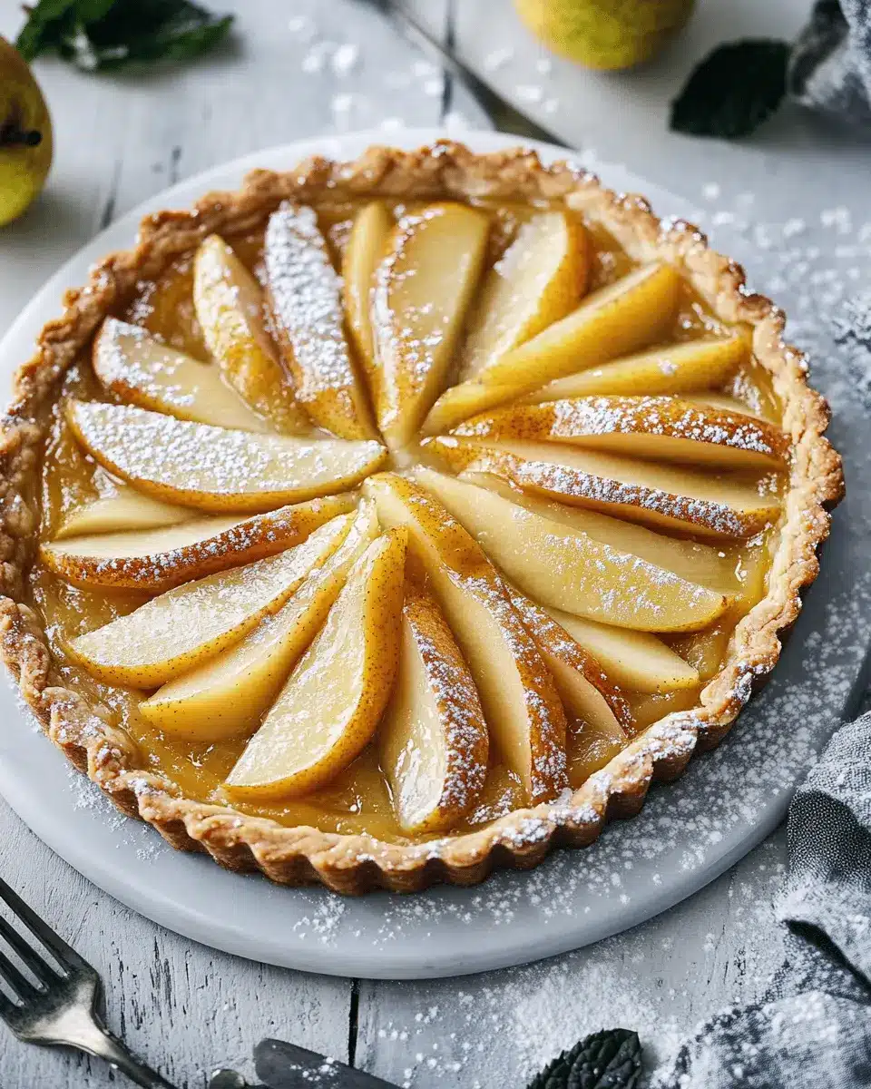 Birnen Marzipan Tarte Rezept First Image First Image