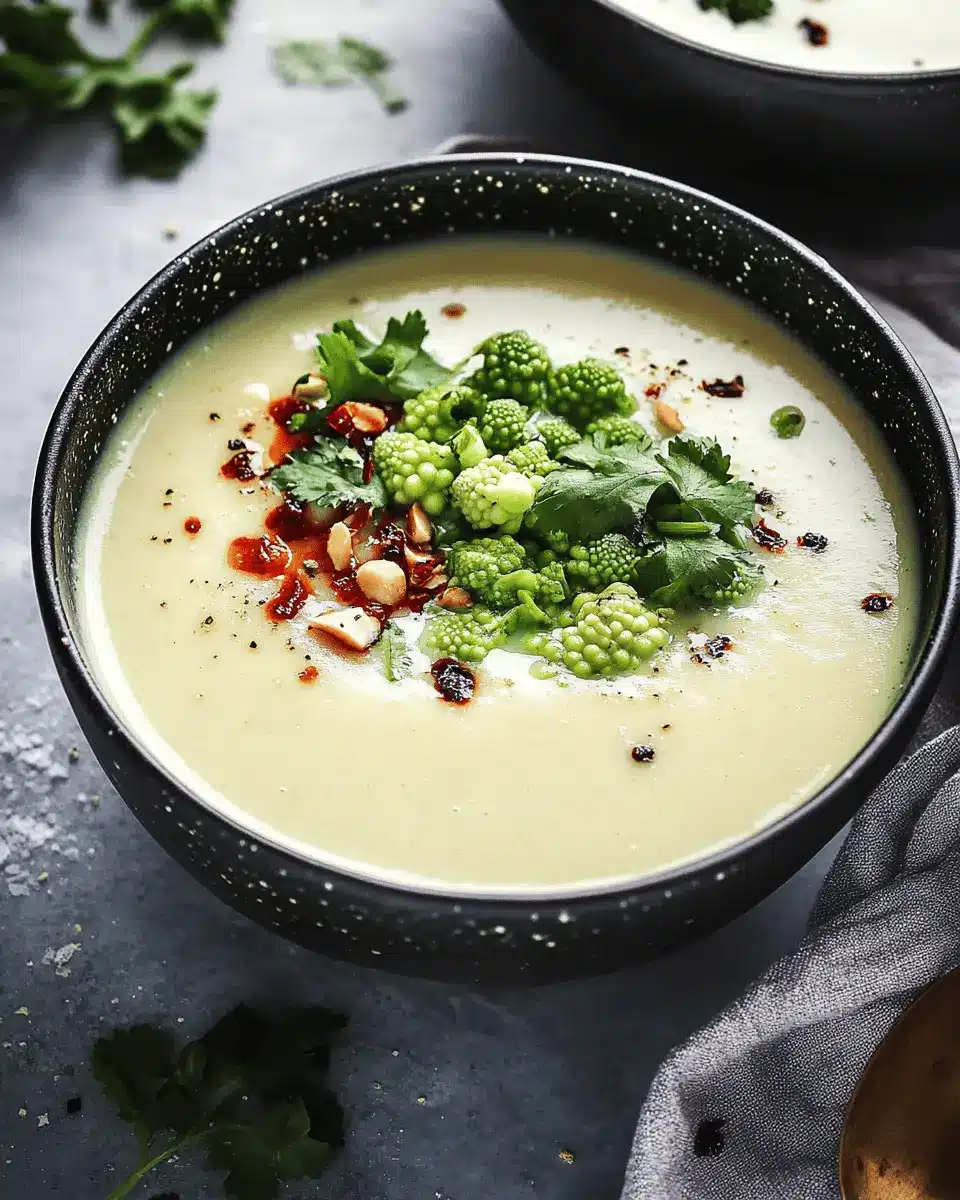 Romanesco Kokos-Suppe Rezept: Creamy Comfort in Every Spoonful