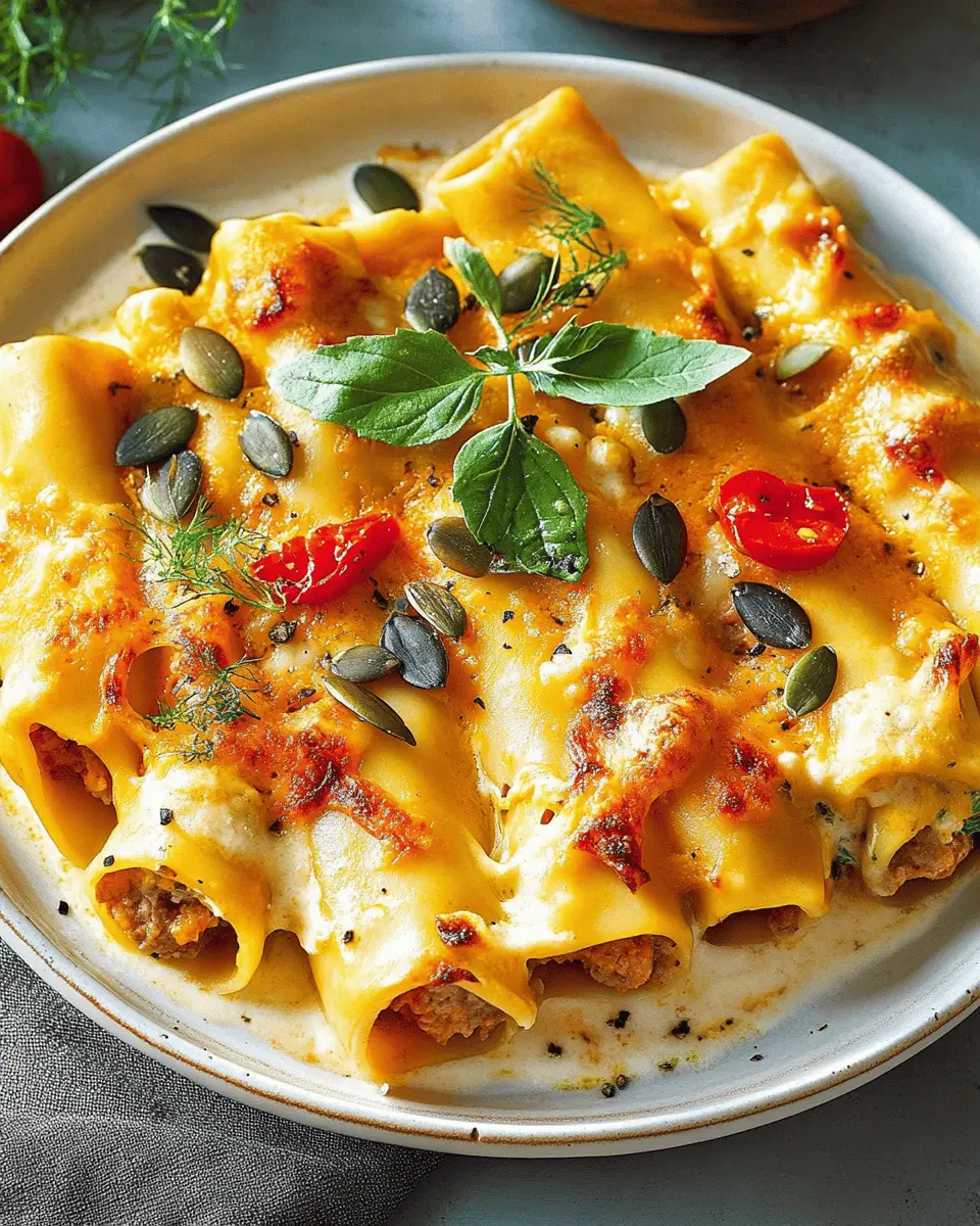 Kürbis-Hack-Cannelloni First Image First Image