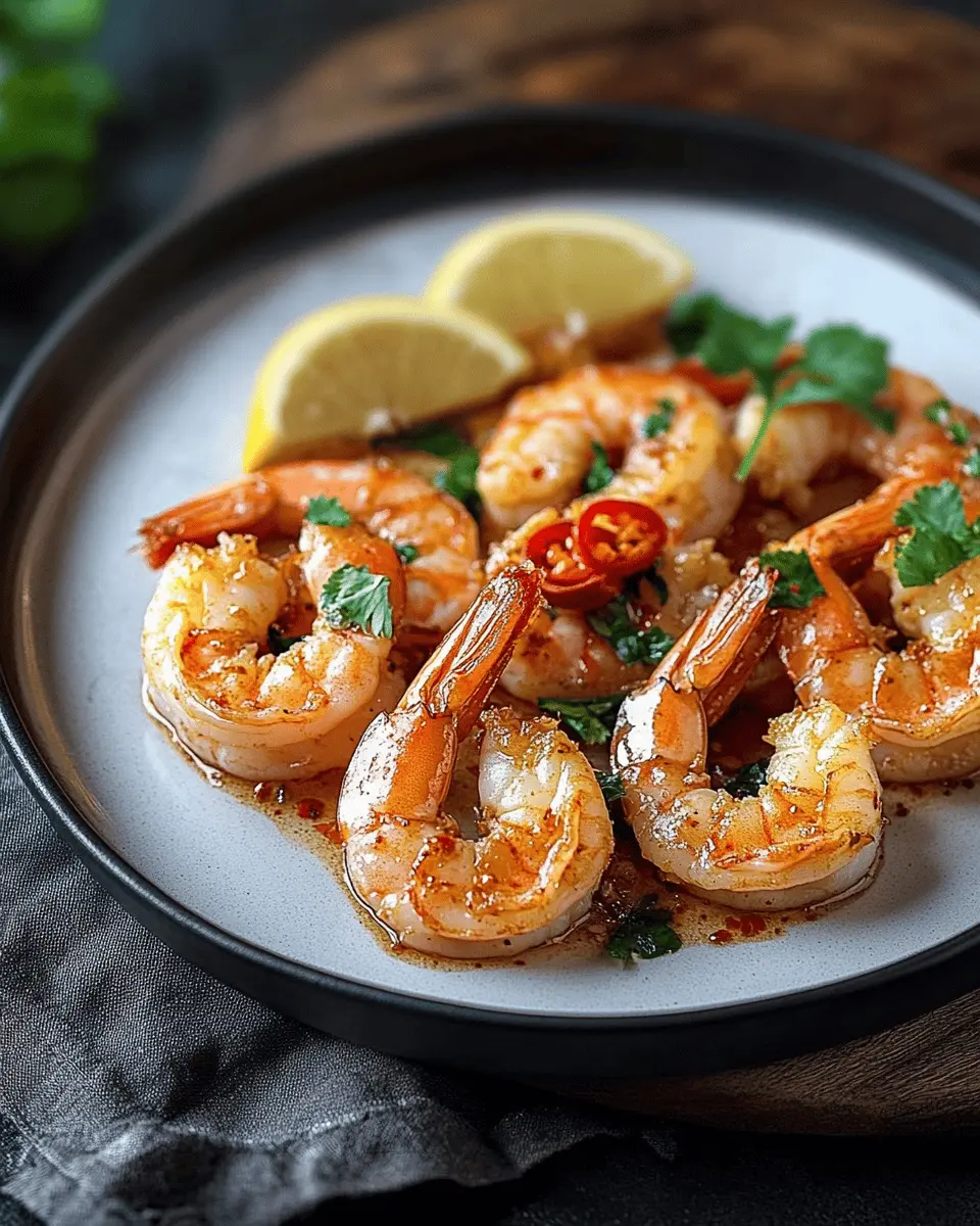 gebratene scampi mit chili knoblauch salz: Irresistibly Bold Flavor