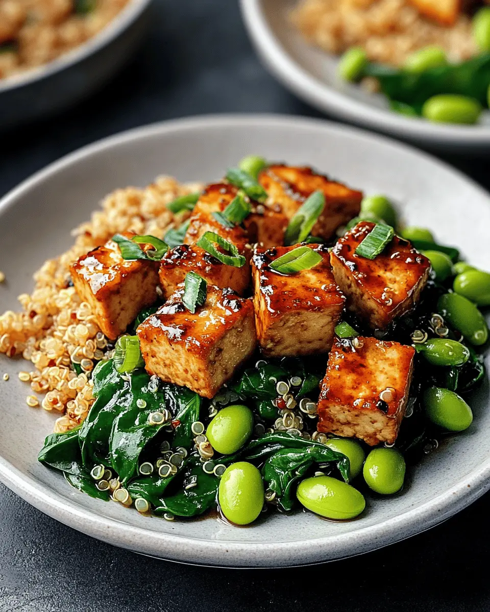 Süß-saurer Tofu mit Spinat-Quinoa: Your New Favorite Healthy Dish