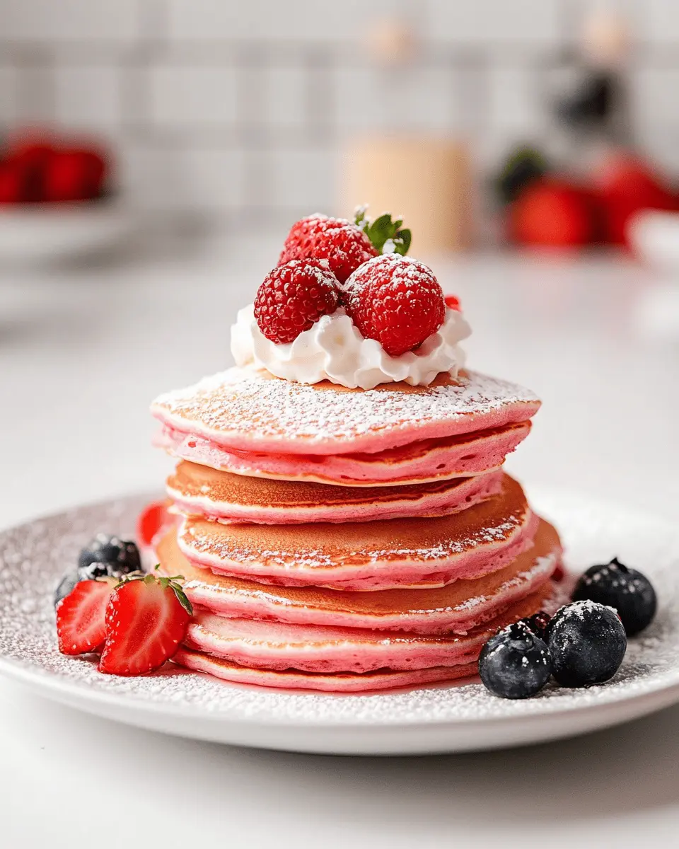 Pink Pancakes mit Beeren: Irresistibly Sweet Morning Treats