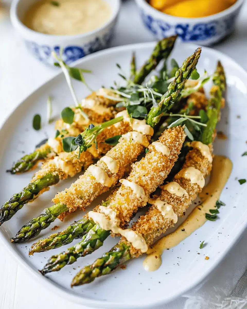 Panierter Spargel mit Bier-Mayonnaise Rezept: Irresistibly Crunchy!