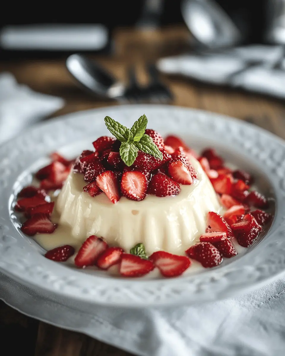 Blanc Manger mit Erdbeeren Rezept: Indulgent & Oh-So Creamy!