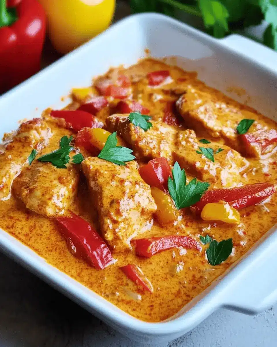 Paprika-Sahne-Hähnchen: Creamy Comfort That Beats Takeout
