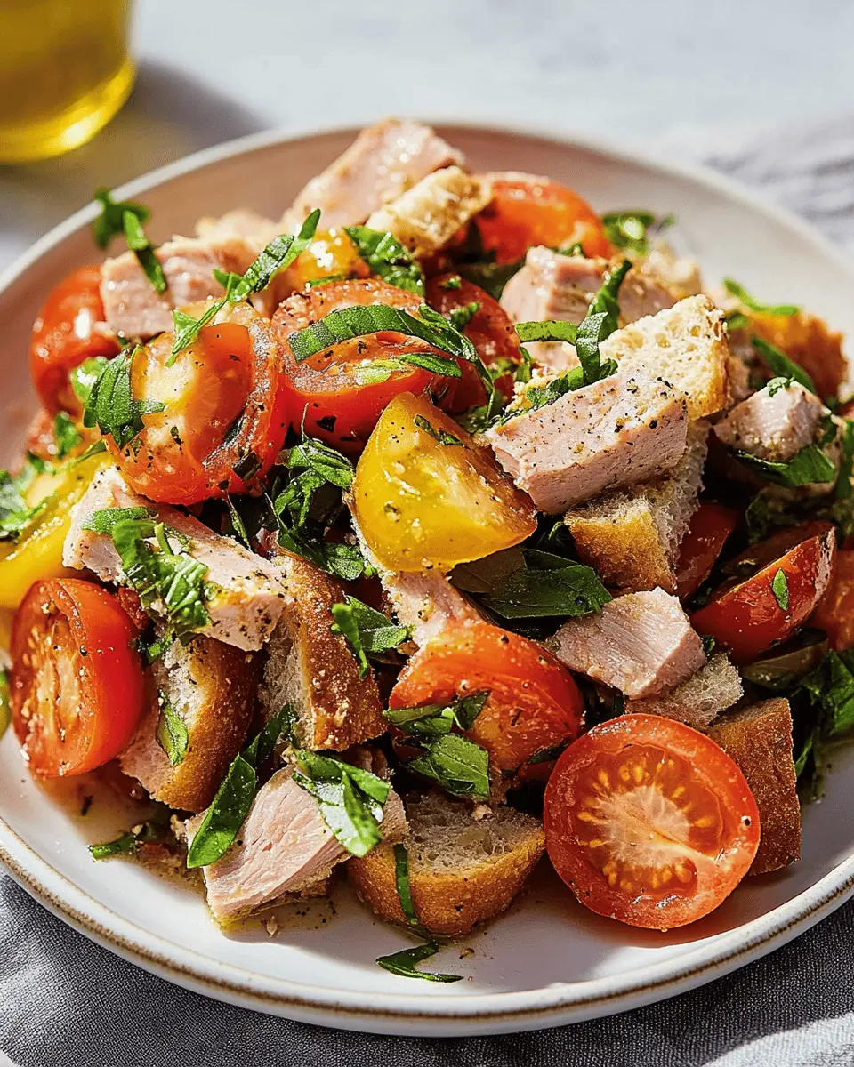 Tomaten-Brotsalat mit Thunfisch: Easy & Irresistibly Fresh!