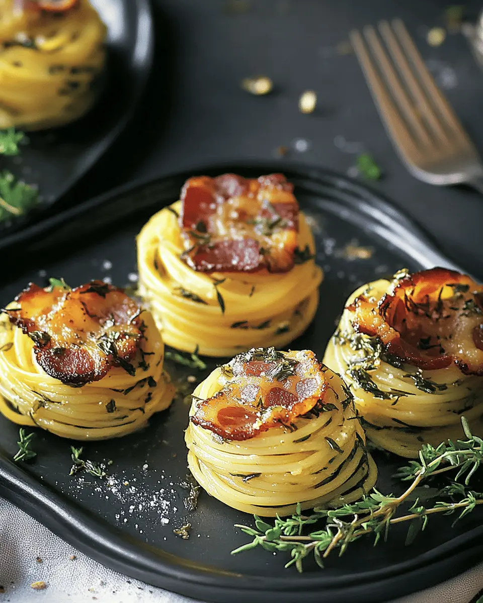 Spaghetti-Nester mit Speck: The Ultimate Comfort Meal