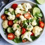 Blumenkohlsalat – Low Carb und roh mit Limetten-Dressing First Image First Image