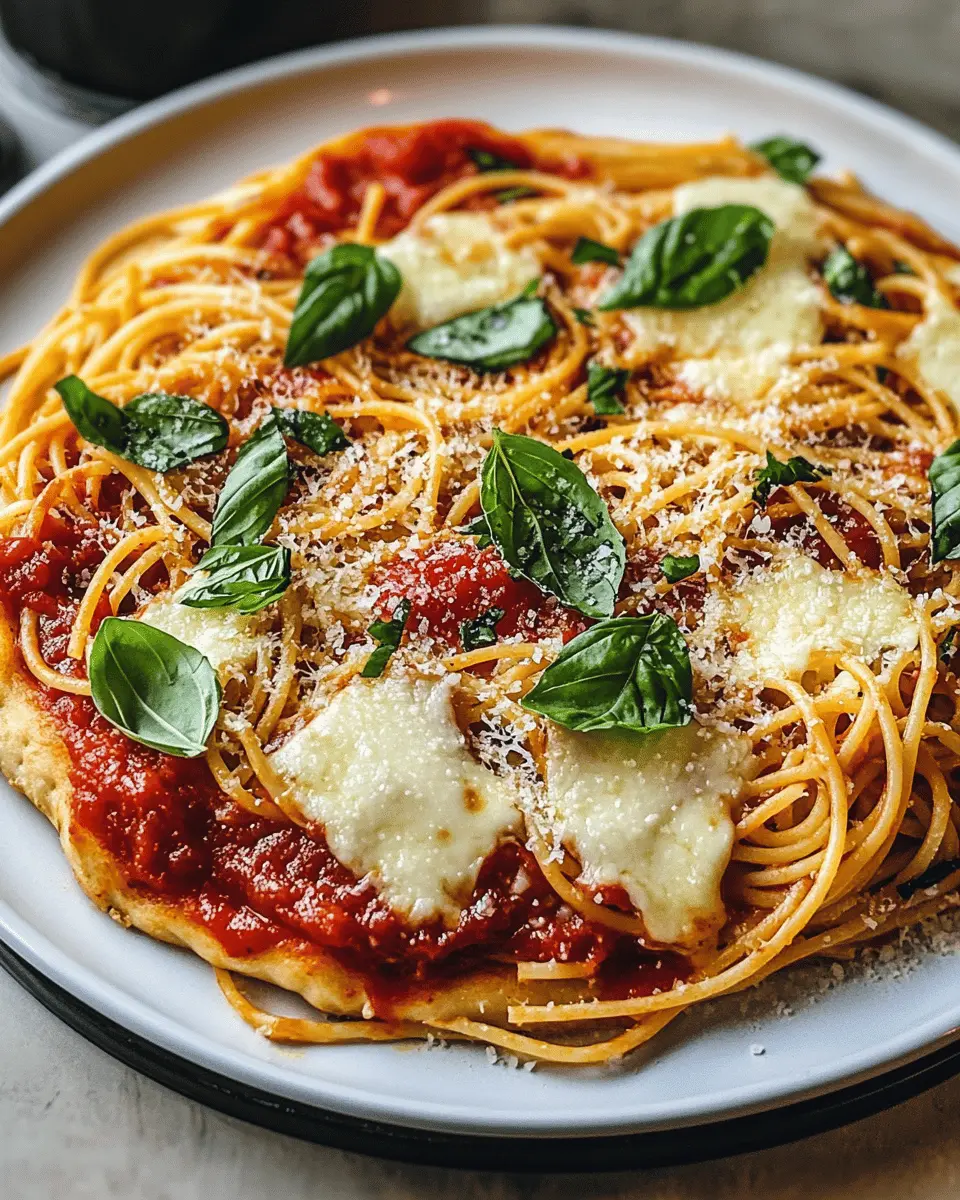 Spaghetti Pizza Rezept