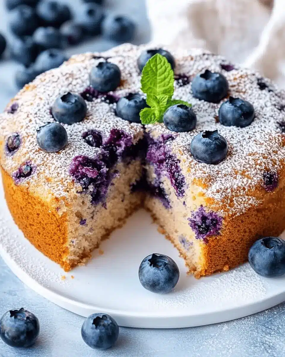 Gesunder Kuchen mit Heidelbeeren: Guilt-Free Berry Bliss