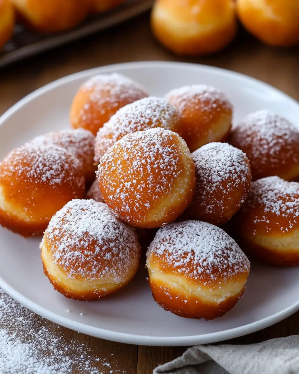 Quarkbällchen German Mini Donuts: Irresistibly Light & Fluffy