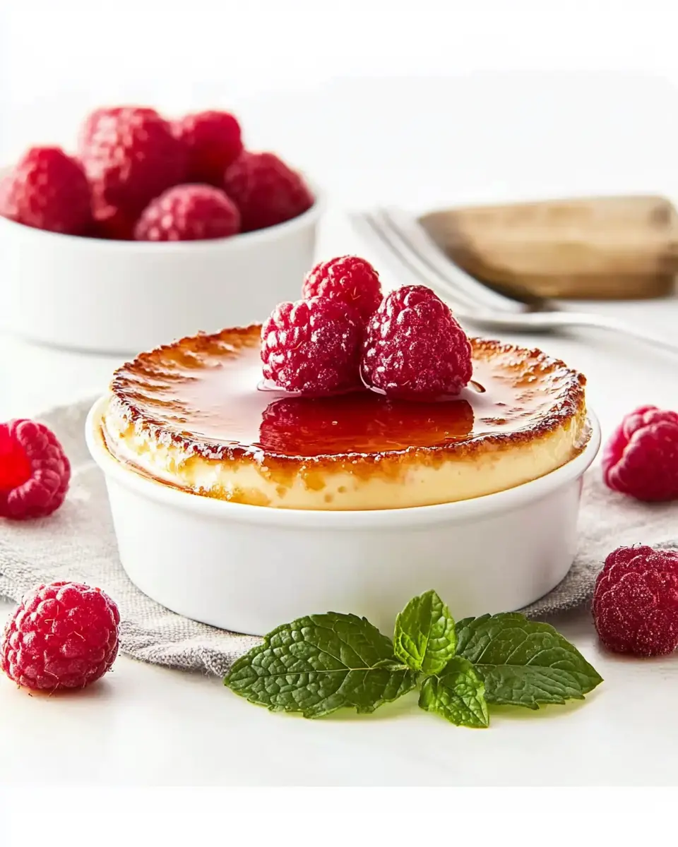 Crème Brûlée mit Himbeeren: Irresistibly Sweet & Creamy Delight