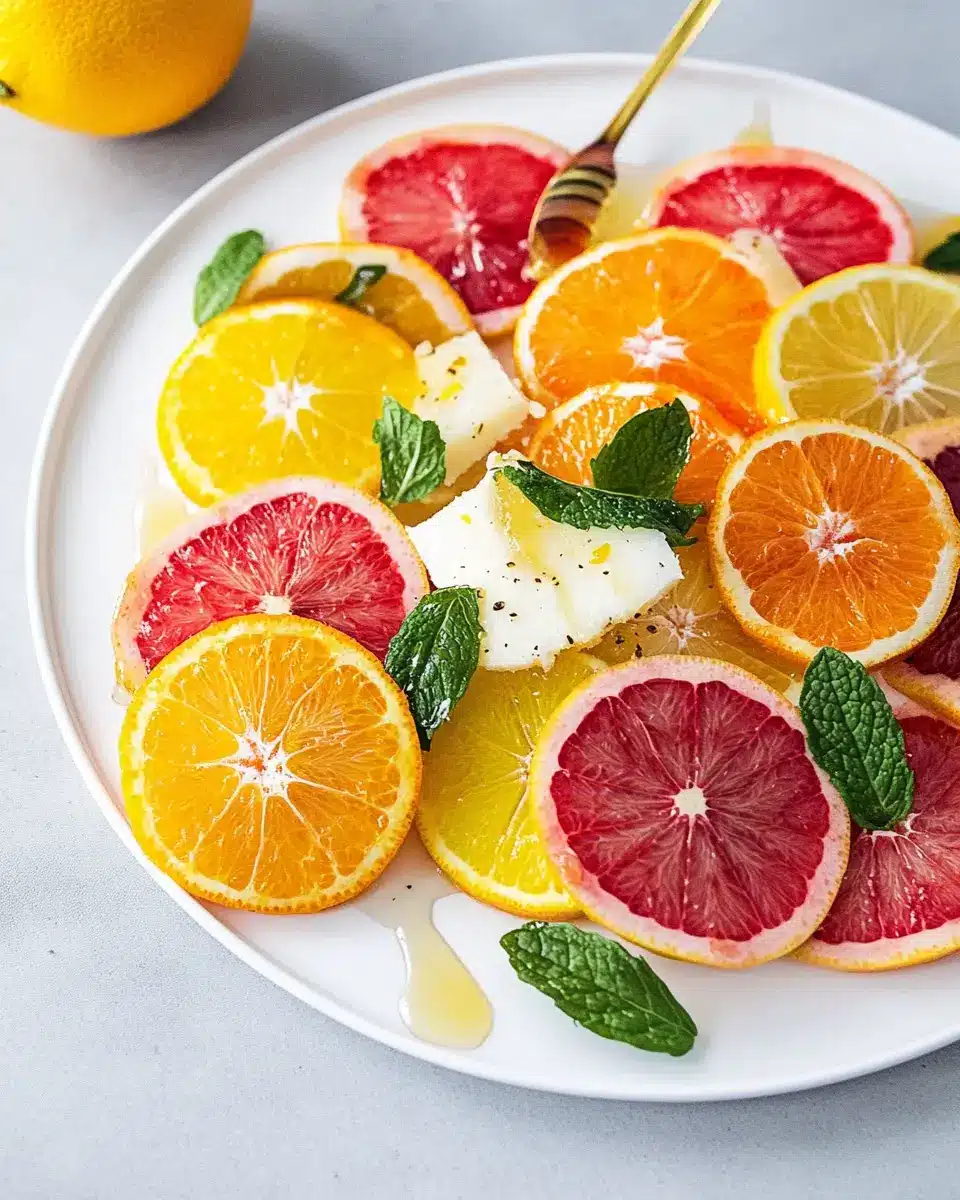 Obst-Carpaccio aus Zitrusfrüchten: Juicy Bliss on Your Plate