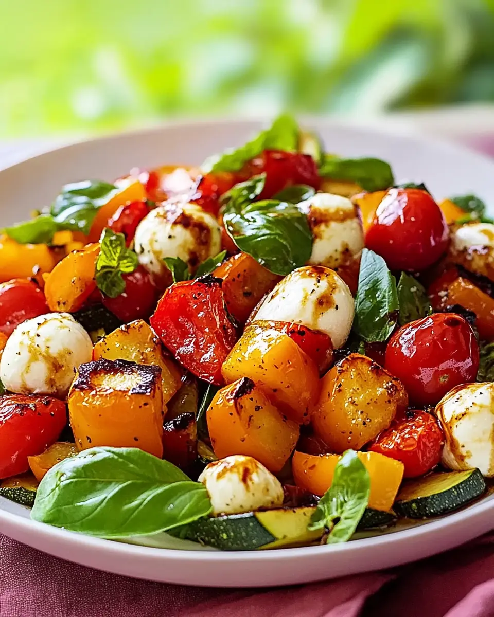 Ofengemüse-Salat mit Mozzarella: The Best Comforting Delight