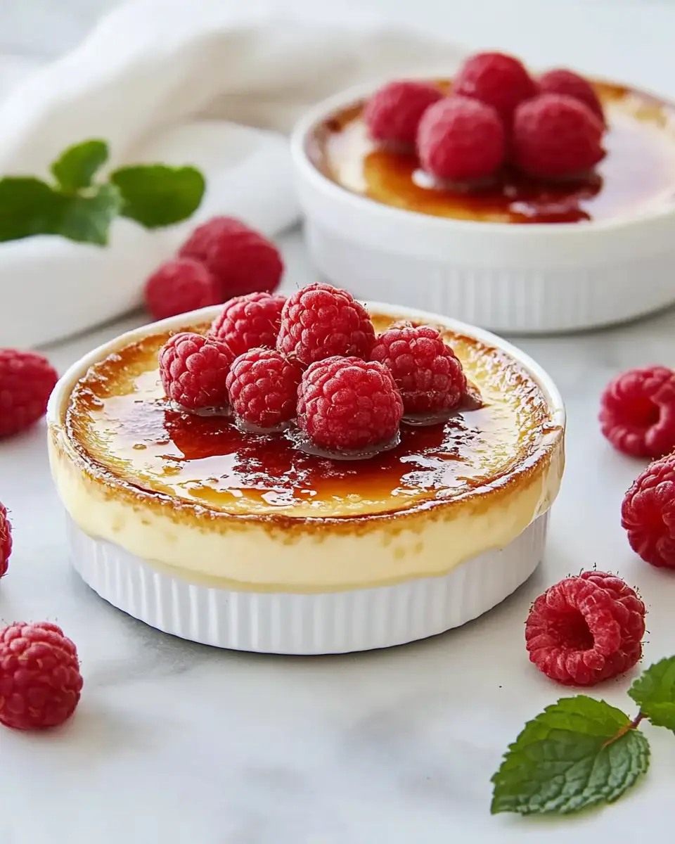 Crème Brûlée mit Himbeeren: Irresistibly Sweet & Creamy Delight