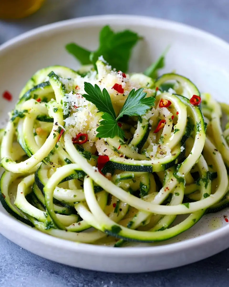 Zoodles mit Knoblauch und Chili: Indulgent Guilt-Free Delight