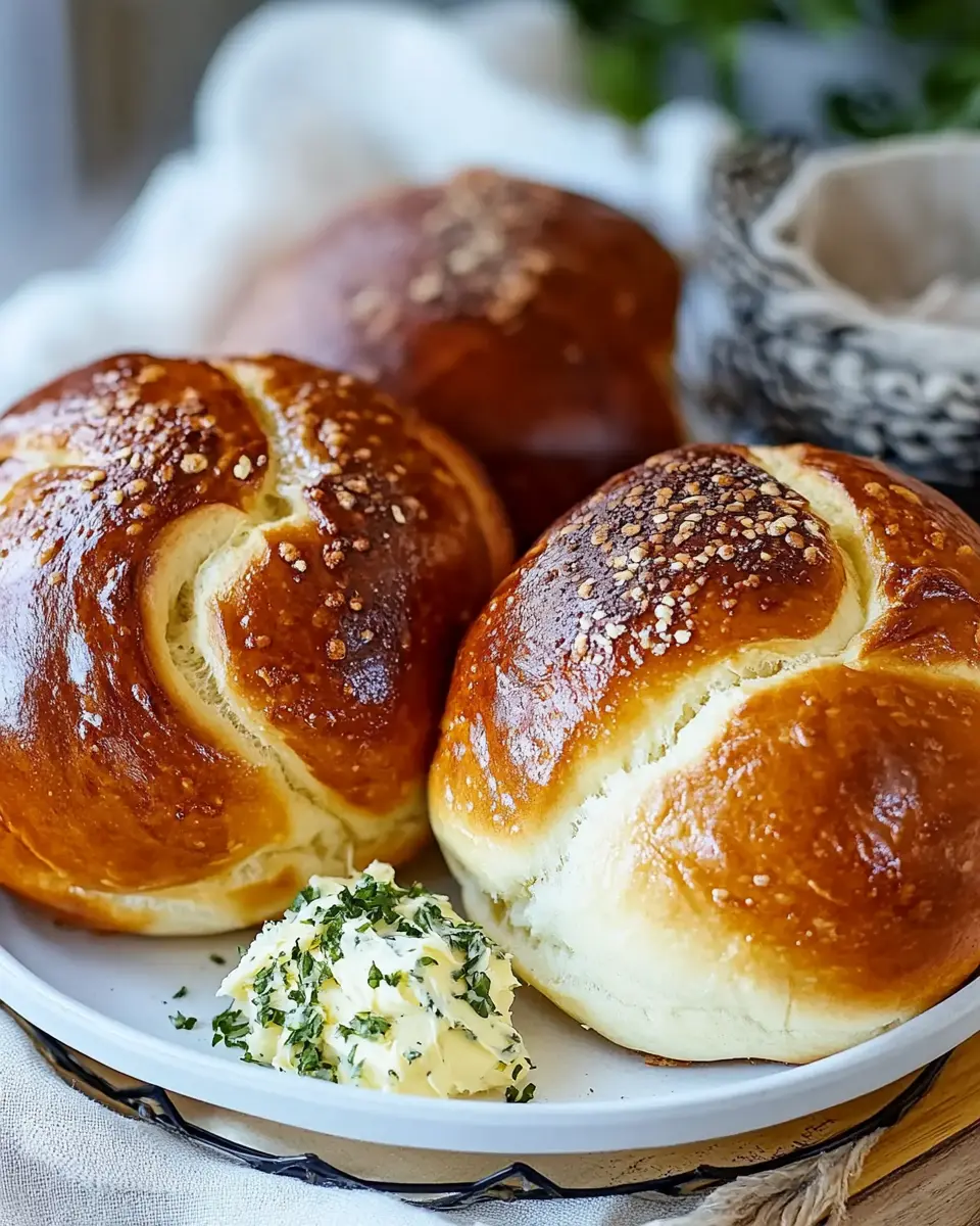Laugenbrötchen mit Meerrettichbutter: Irresistibly Bold Flavors