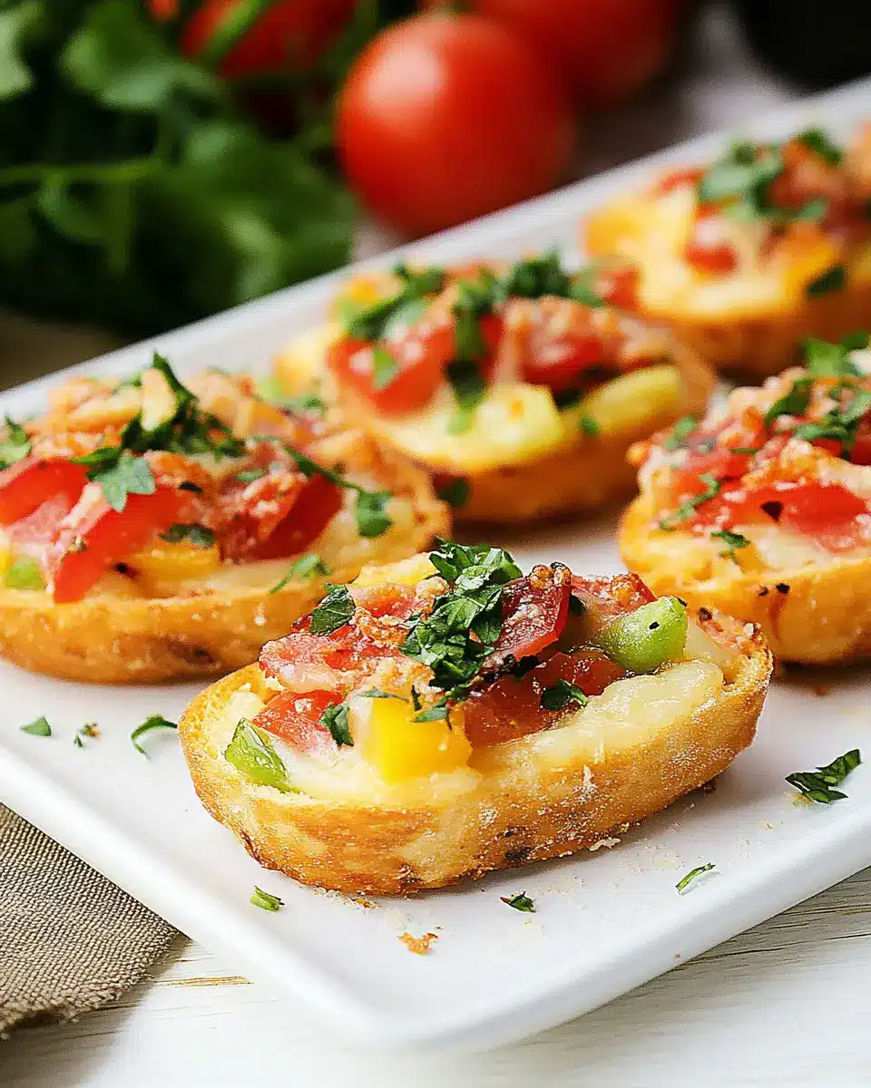 Pizzabrötchen mit Schmand
